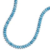 18 Larimar Bead Necklace