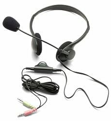 Inland 87070 Lightweight Headset with Volume Control
