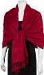 70" x 28" Paisley Self-Design Shawl / Wrap / Stole / Scarf - Burgandy