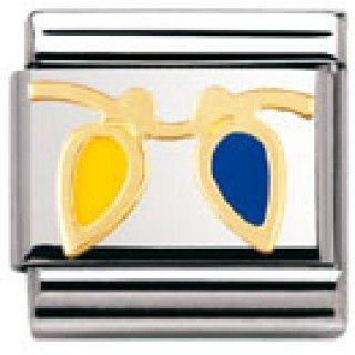 Nomination Composable Classic CHRISTMAS Edelstahl, Email und 18K-Gold (Weihnachtslichter G Preisvergleich