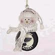 St. Louis Blues 2.5" Acrylic Basketball Snowman Holiday Ornament - NHL Hockey