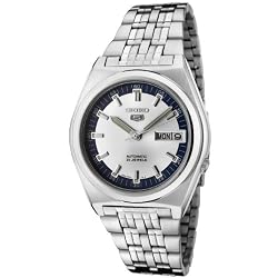 Seiko Men's SNK645K Seiko 5 Automatic Silver Dial Stainless Steel Watch