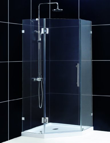 DreamLine SHEN-22383810-01 NEOLUX Neo-Angled 38x38 Frameless Shower Enclosure, Chrome