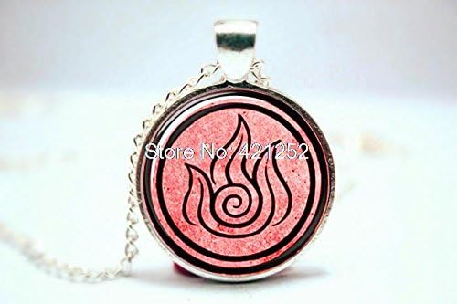 Pretty Lee 2015 Fashion Avatar The Last Airbender - Fire Nation Necklace Glass Photo Cabochon Necklace Christmas gift
