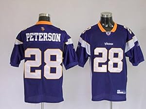 Vikings #28 Adrian Peterson Purple Stitched Football Game Jersey