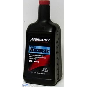 Mercury Mercruiser Engine Oil 1QT 25W-40 92-802837A1