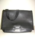 Versace Handbags Black Leather Messenger (Laptop) LB2483 - Unisex PRICE REDUCED