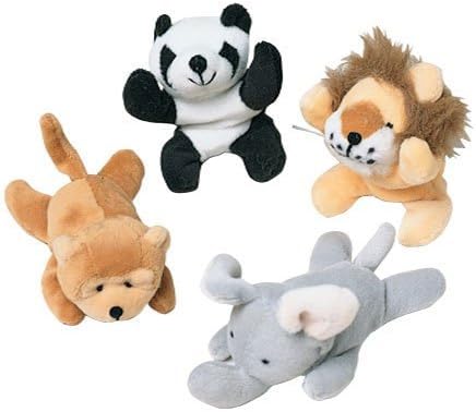 Mini Wild Bean Bag Animals ~ Set of 4