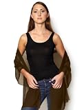 Azuri Silk Chiffon Wrap - 110 Colors, Chocolate