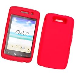 RIM BlackBerry Storm 2 9550 Verizon Silicone Skin Case Cover Red