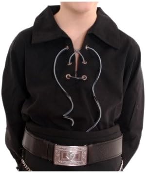 Boys Black Standard Ghillie Shirt Age: 9-10 Years