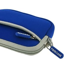 rooCASE Neoprene Sleeve (Dark Blue) Carrying Case for Panasonic Lumix DMC-TS3 Digital Camera