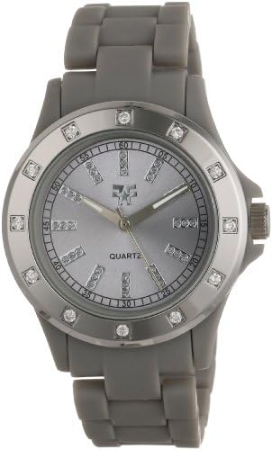 Fancy Face Women's FF1071(GS) Elegant Swarovski Stone Bezel Grey Bracelet Watch
