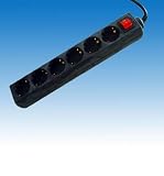 Eigenschaften Unitec  / 6-fach Tischsteckdose mit Schalter schwarz 1,4m (Schuko) 16A/240V