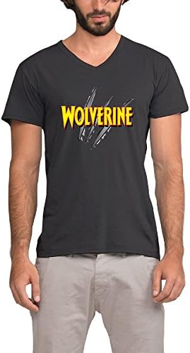 Wolverine Marvel Superhero Newest Men's V-Neck T Shirts