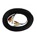 Clover Electronics CA060M 60-Feet Power, Video, and Audio RCA Cable - Small (Black)