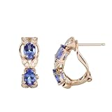 14K Exquisite Tanzanite and Diamond Earring (NEW ARRIVAL)