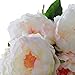 Wuudi Artificial Flower Bouquet Pink Peony 1 Bunch of 5 flowers (1)
