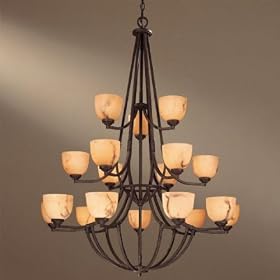 Minka 1689-14 Calavera 18 Light Chandeliers, Nutmeg by Minka