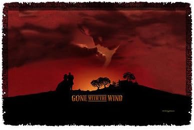 GONE WITH THE WIND/SUNSET-WOVEN THROW -WHITE-ONE SIZE