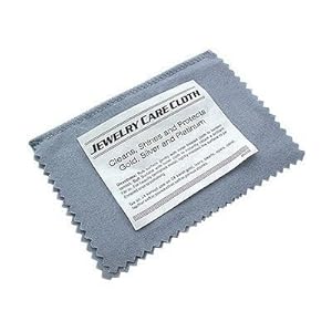 4" x 6.5" Gold and Silver Jewelry Instant Cleaning and Polishing Cloth Restores Shine