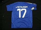 08-09 REAL MADRID AWAY JERSEY VAN NILSTELROY + FREE SHORT (SIZE M)