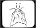 Mouse Pad with bug, black and white, insect, United States, fly, housefly, south