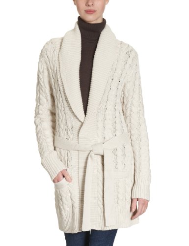 Anecdote Damen Strickjacke Marie, Gr. 40/42, Elfenbein (coco cream white) Preisvergleich