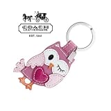 【送料無料・正規品】 COACH / コーチ レザー オウル キーリング キーフォブ フクロウ 梟 93095 【正規紙袋・専用箱付】