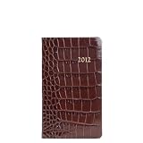 2012 Pocket Agenda Datebook, Genuine Crocodile Embossed Leather, 5" , Brown 2012 Pocket Agenda Datebook, Genuine Crocodile Embossed Leather, 5" , Brown