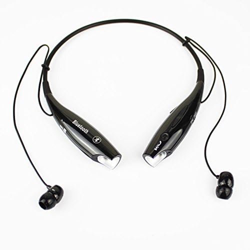 HV-800 Wireless Sport Stereo Neckband Headset Earphone- Bluetooth v4.0 with Memory Flex Neckband Design (Black)