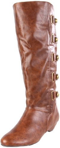 Madden Girl Womens Zhesty Knee-High Boot,Cognac Paris,7.5 M US