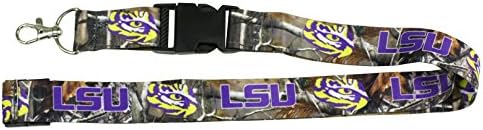 LSU TIGERS REALTREE LANYARD-LSU TIGERS REALTREE KEYCHAIN LANYARD-36" LONG-