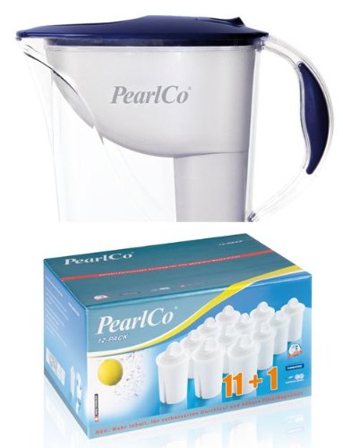 PearlCo Wasserfilter Standard Classic blau, plus 12+1 Classic Kartuschen