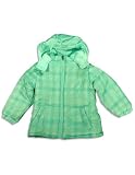 Pink Platinum - Girls Plaid Hooded Parka Jacket, Turquoise Green