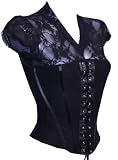 WOMENS LACE PATTERN V-NECK TOP/BUSTIER