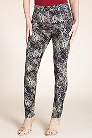 Twiggy for MS Woman Cotton Rich Snake Print Jeggings