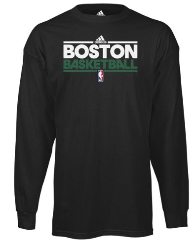 Boston Celtics Black adidas 2011-2012 On-Court Practice Long Sleeve T-Shirt