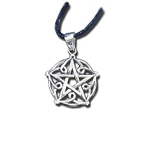 Silberanh&auml;nger Ornament Pentagram Silberschmuck Esoterischer Schmuck