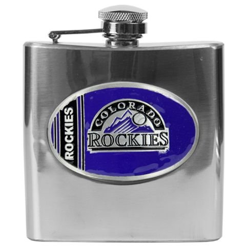 Colorado Rockies Stainless Steel Hip Flask