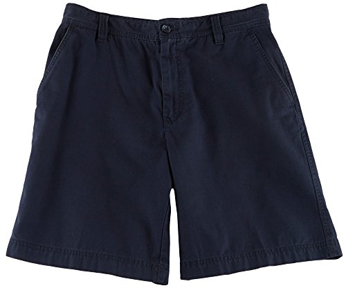 IZOD Men's Basic Saltwater Flat Front Short, Midnight, 42