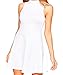 Face N Face Women's Chiffon High Neck Sleeveless Empire Mini Dress