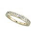 14K Yellow Gold 1/4 ct. Round and Baguette Cut Diamond Wedding Band