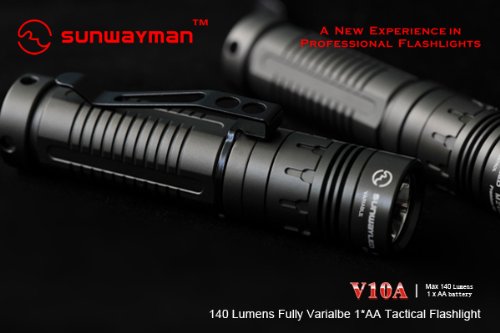  Sunwayman V10A Cree XM-L LED Flashlight - 1XAA 