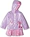Kidorable Pink Ballerina PU All-Weather Raincoat for Girls w/Rose, Dancer, Hearts, Ballet Shoes