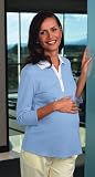 Port Authority maternity 3/4 sleeve split placket sport shirt(L442M)