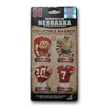 NCAA University of Nebraska Uniform Magnet Set (Pack of 4)
