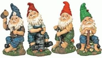 Garden Gnome Statue, 9.5-inch, 1-pc, (Makes a Great Gift)