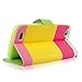 Cellularvilla Wallet Case for BLU Life Play L100A Pink Yellow Pu Leather Wallet Card Flip Open Pocket Case Cover Pouch