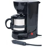 Roadpro RPSC-784 12-Volt Quick Cup Coffee Maker with 16 oz. Metal Carafe